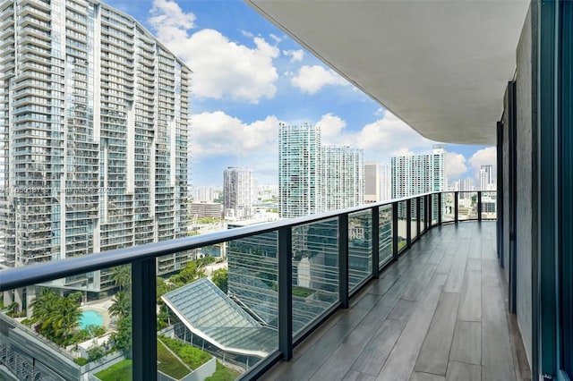 view of balcony