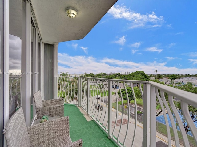 view of balcony