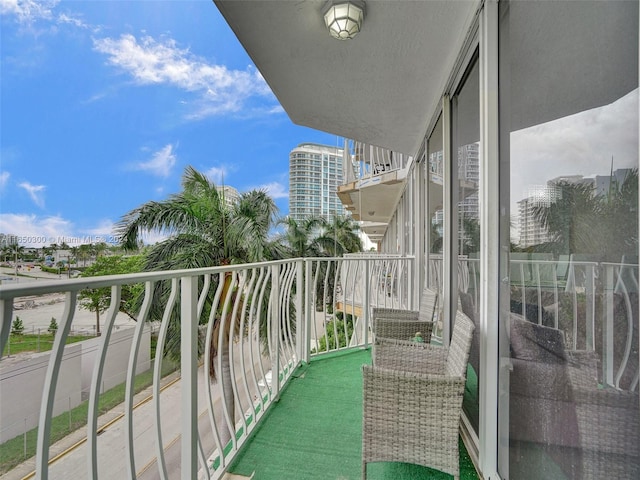 view of balcony