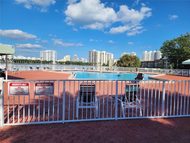 view of pool