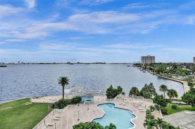 11111 Biscayne Blvd Unit 7F, Miami, FL 33181 - water view with fence