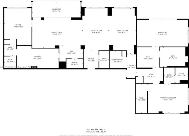 11111 Biscayne Blvd Unit 7F, Miami, FL 33181 - floor plan