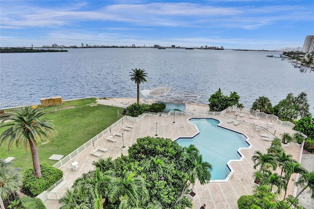 11111 Biscayne Blvd Unit 7F, Miami, FL 33181 - bird's eye view with a water view
