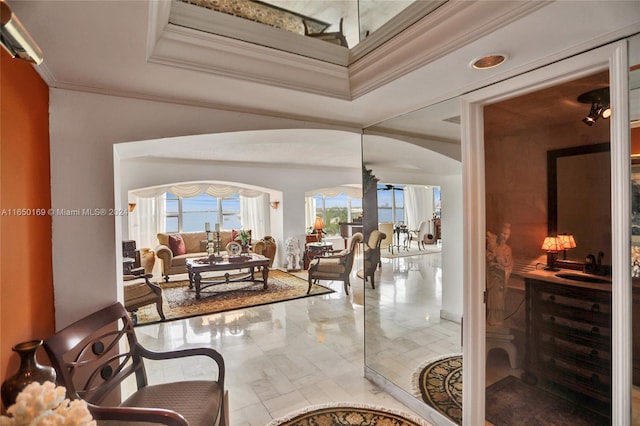 11111 Biscayne Blvd Unit 7F, Miami, FL 33181 - interior space featuring outdoor lounge area and a sink