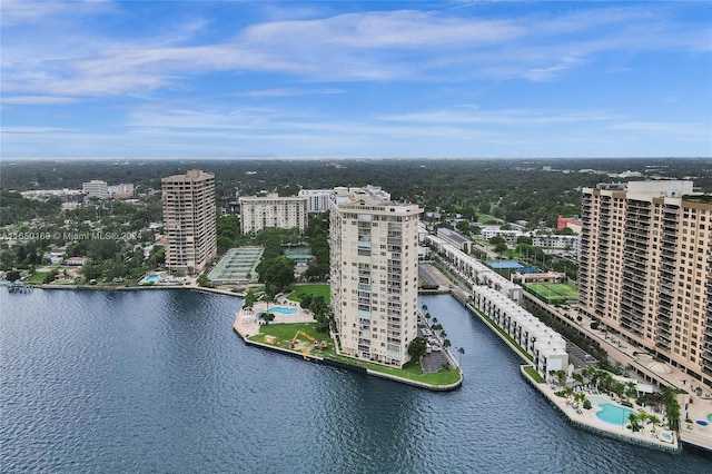 11111 Biscayne Blvd Unit 7F, Miami, FL 33181 - bird's eye view with a water view