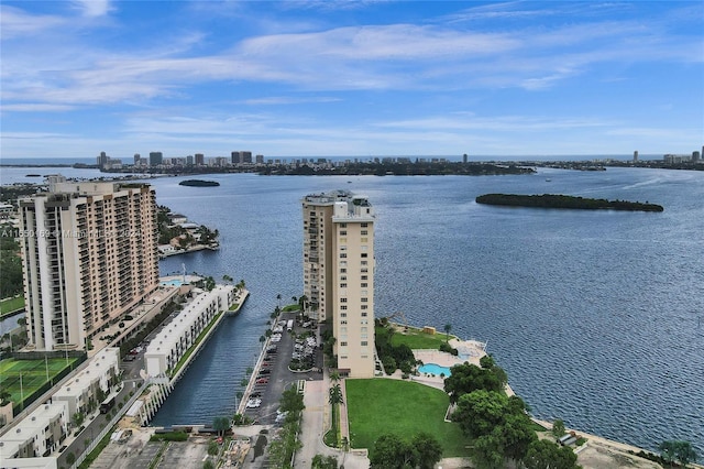 11111 Biscayne Blvd Unit 7F, Miami, FL 33181 - aerial view with a view of city and a water view