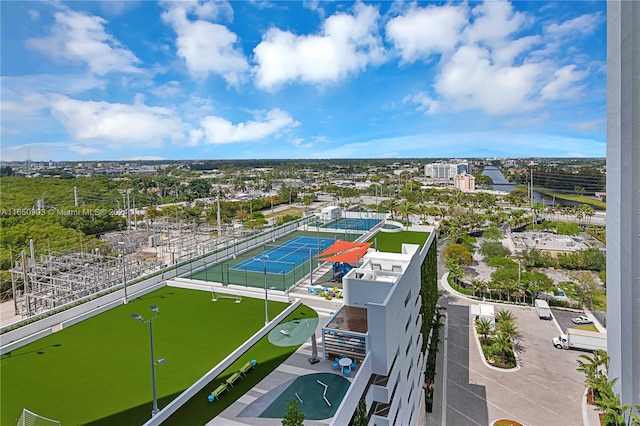 birds eye view of property