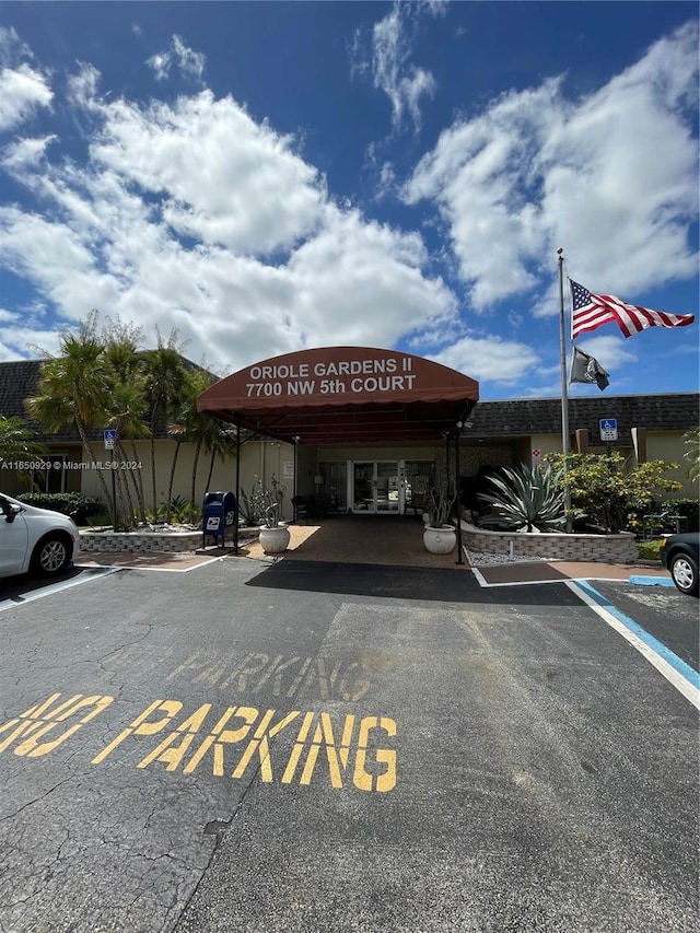 view of vehicle parking