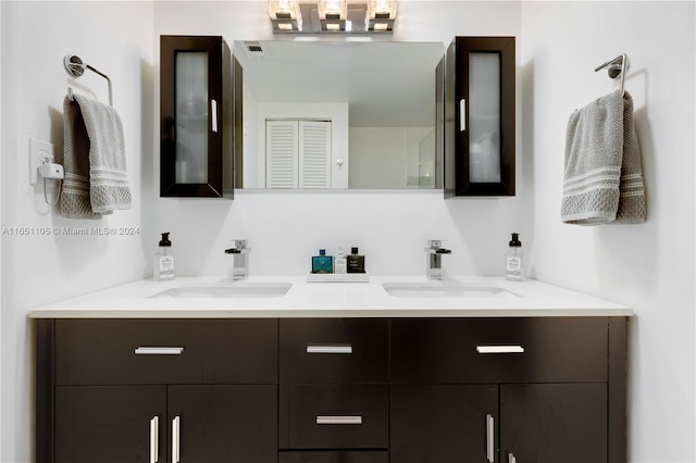 bathroom featuring vanity