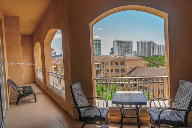 view of balcony