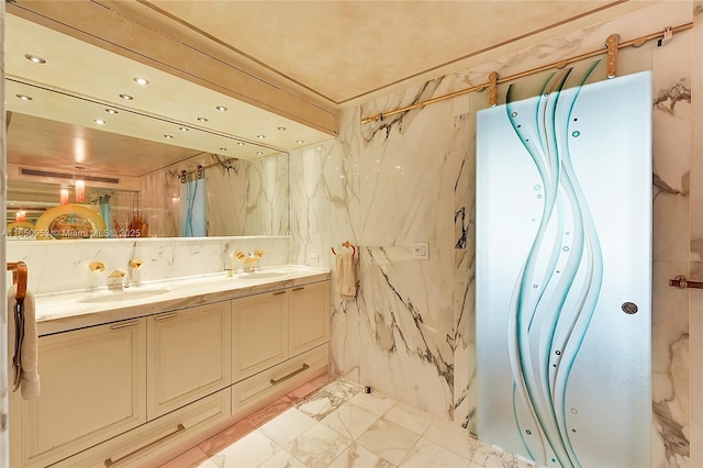 936 Intracoastal Dr Unit Ph4, Fort Lauderdale, FL 33304 - full bath featuring marble finish flooring and double vanity