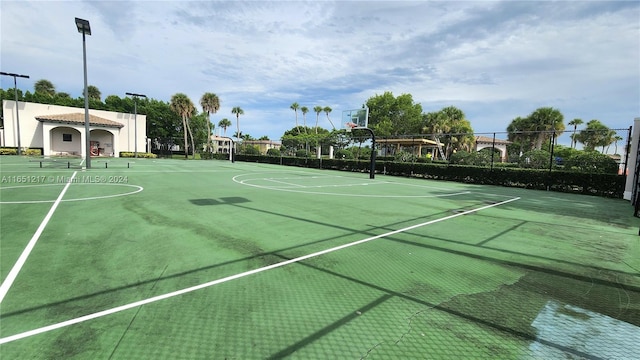 view of basketball court