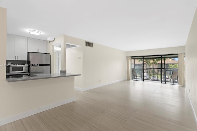 interior space featuring light hardwood / wood-style floors