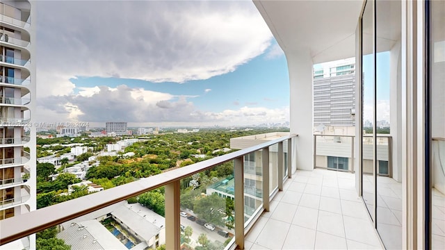 view of balcony