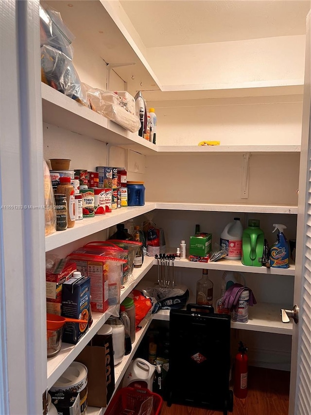 view of pantry