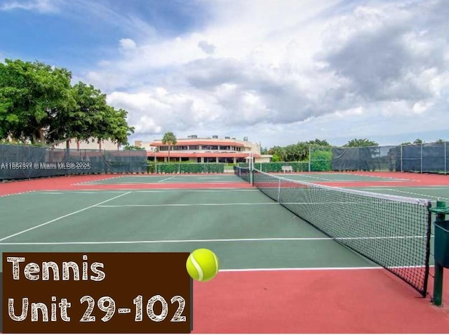611 S Hollybrook Dr Unit 102, Pembroke Pines, FL 33025 - view of tennis court with community basketball court