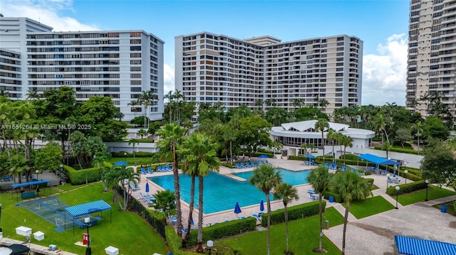 view of pool