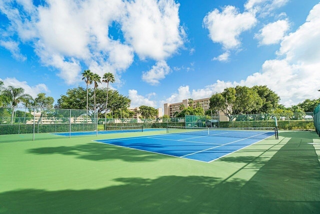 view of tennis court