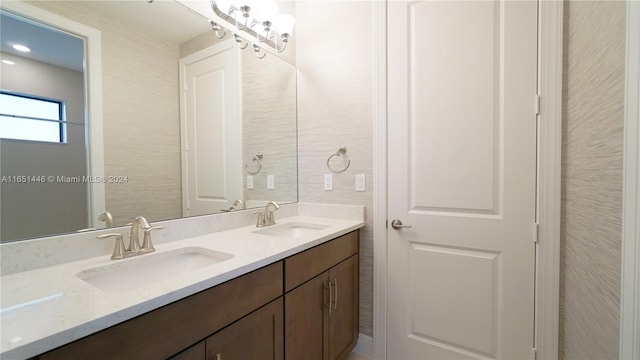 bathroom with vanity