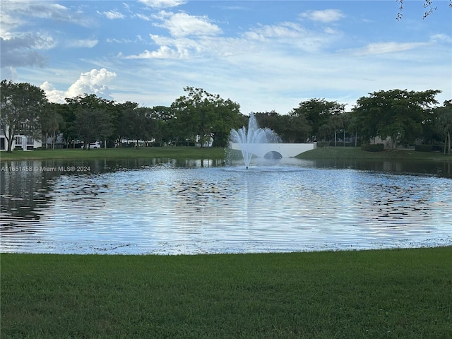 view of water feature