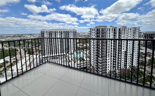 view of balcony