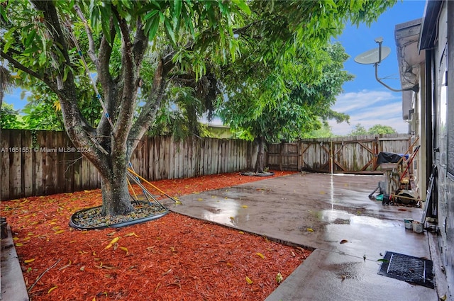 view of yard with a patio