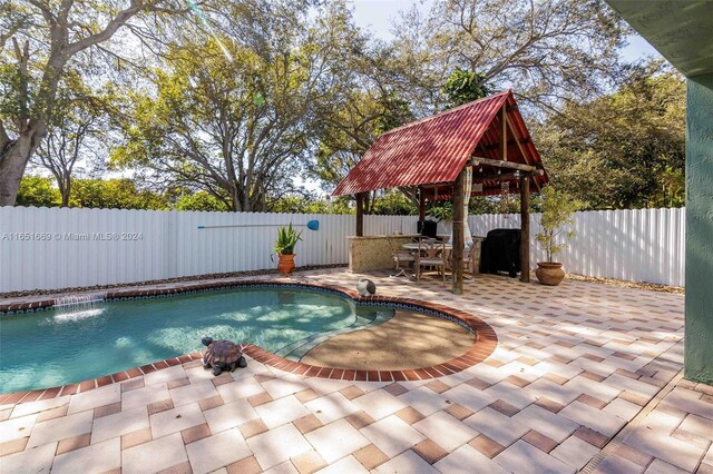 view of pool with a patio area