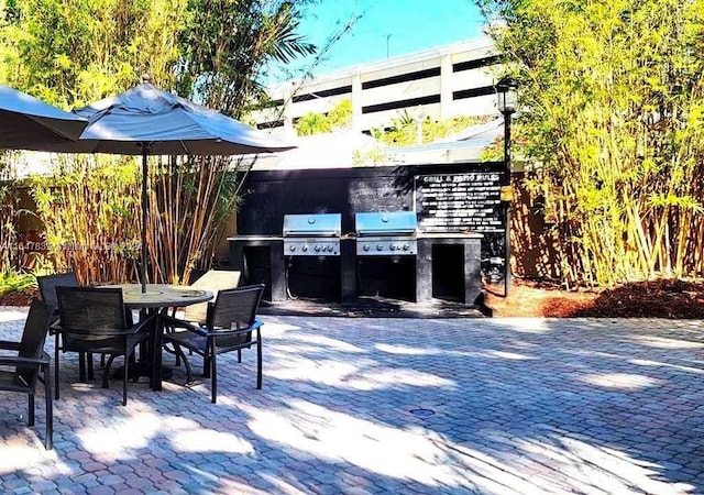 view of patio / terrace featuring area for grilling