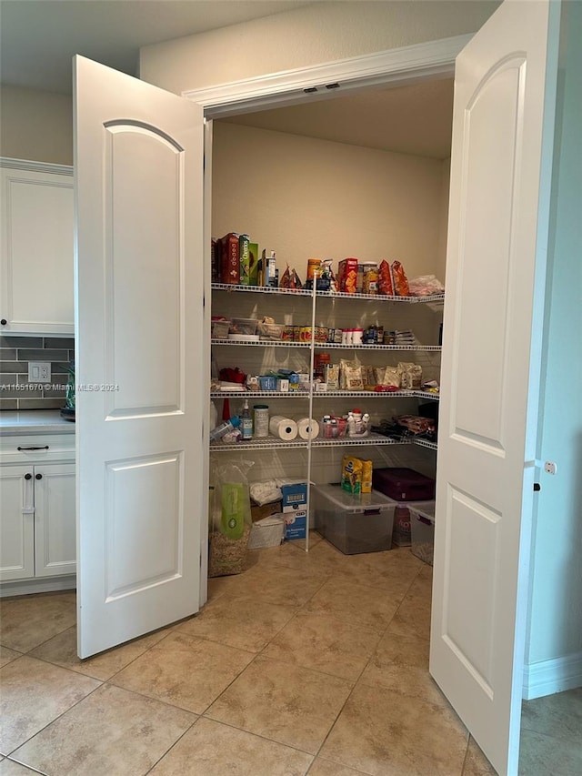 view of pantry