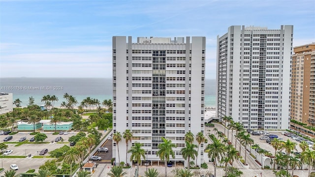 1880 S Ocean Dr Unit Ts106, Hallandale Beach, FL 33009 - view of building exterior with a water view and a view of city