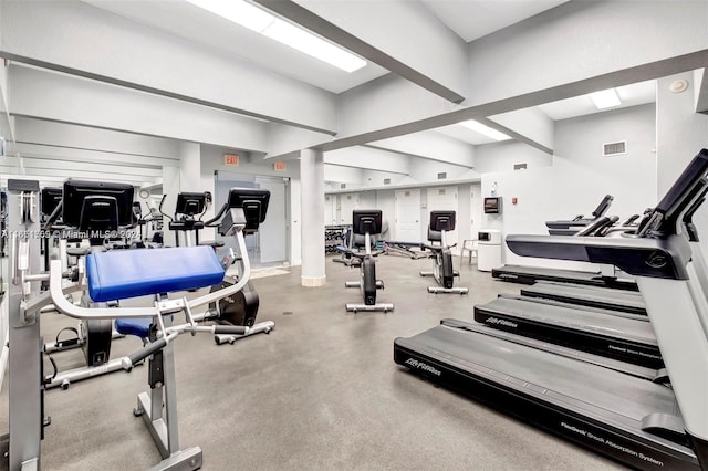 view of exercise room