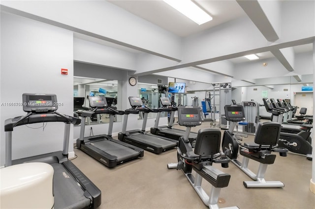 view of exercise room