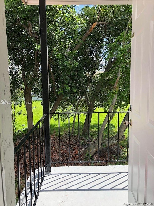 view of balcony