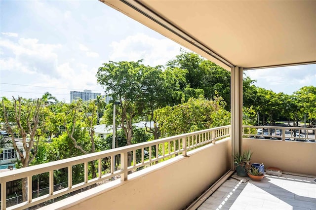 view of balcony