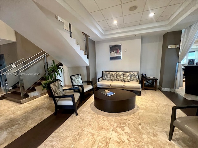 lobby with stairway