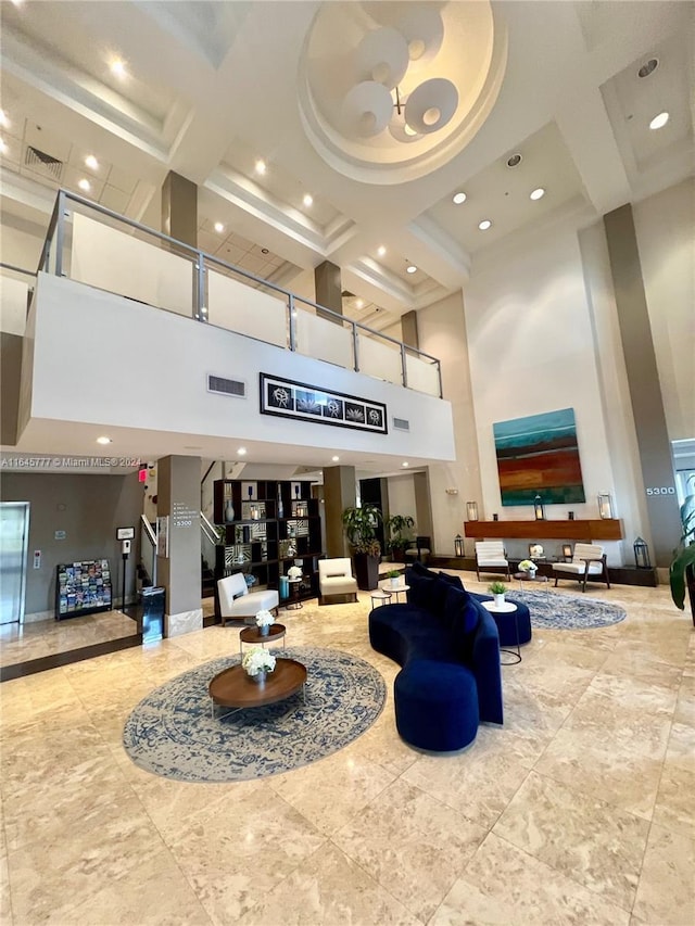lobby with visible vents