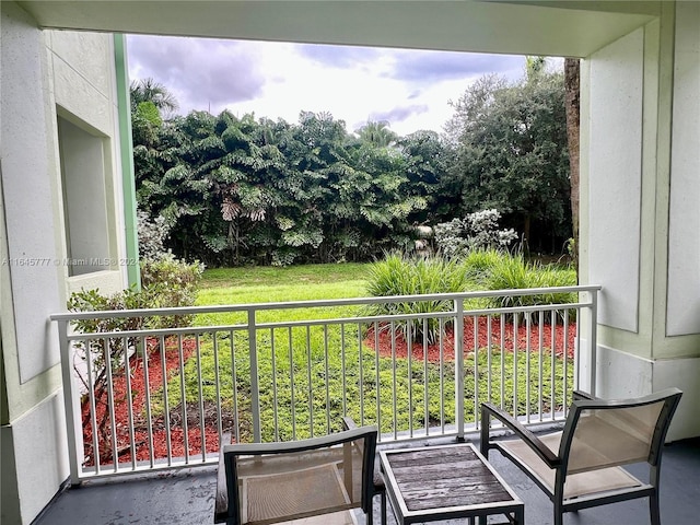 view of balcony