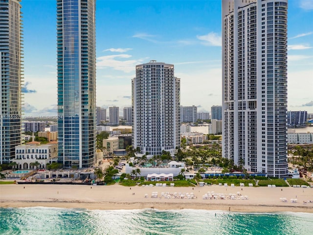 city view with a beach view and a water view