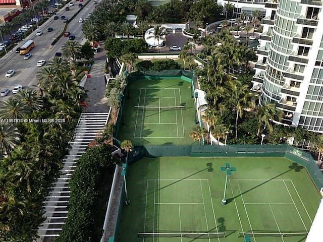 view of tennis court