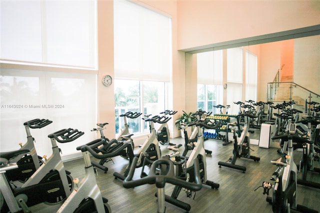 view of exercise room