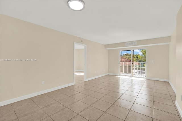 view of tiled empty room