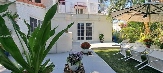 846 Michigan Ave Unit 101, Miami Beach, FL 33139 - patio / terrace with french doors and a patio area
