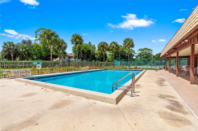 view of pool with a patio area