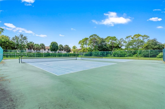 view of tennis court