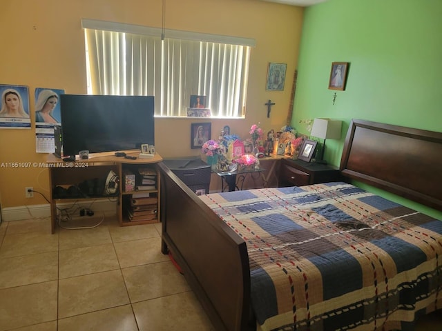 view of tiled bedroom