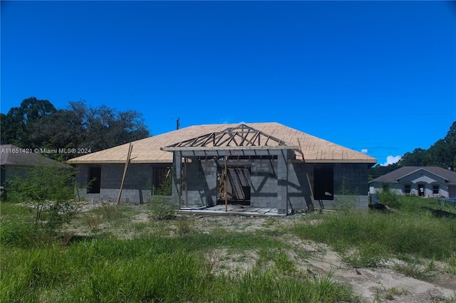 view of rear view of property