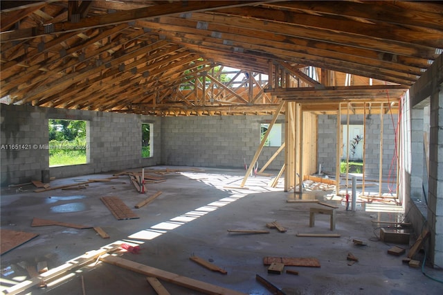 view of attic