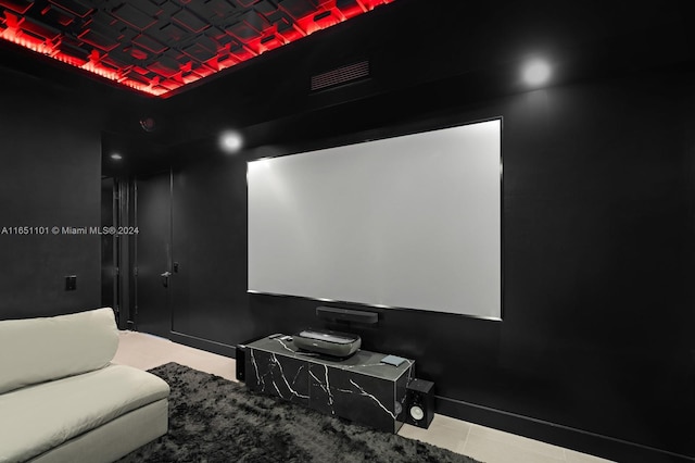 1100 Biscayne Blvd Unit 4004, Miami, FL 33132 - home theater room with visible vents