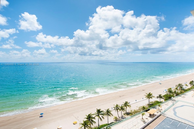 water view with a beach view