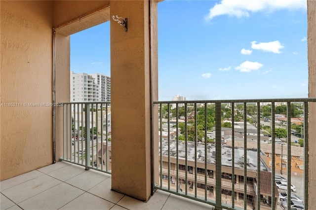 view of balcony